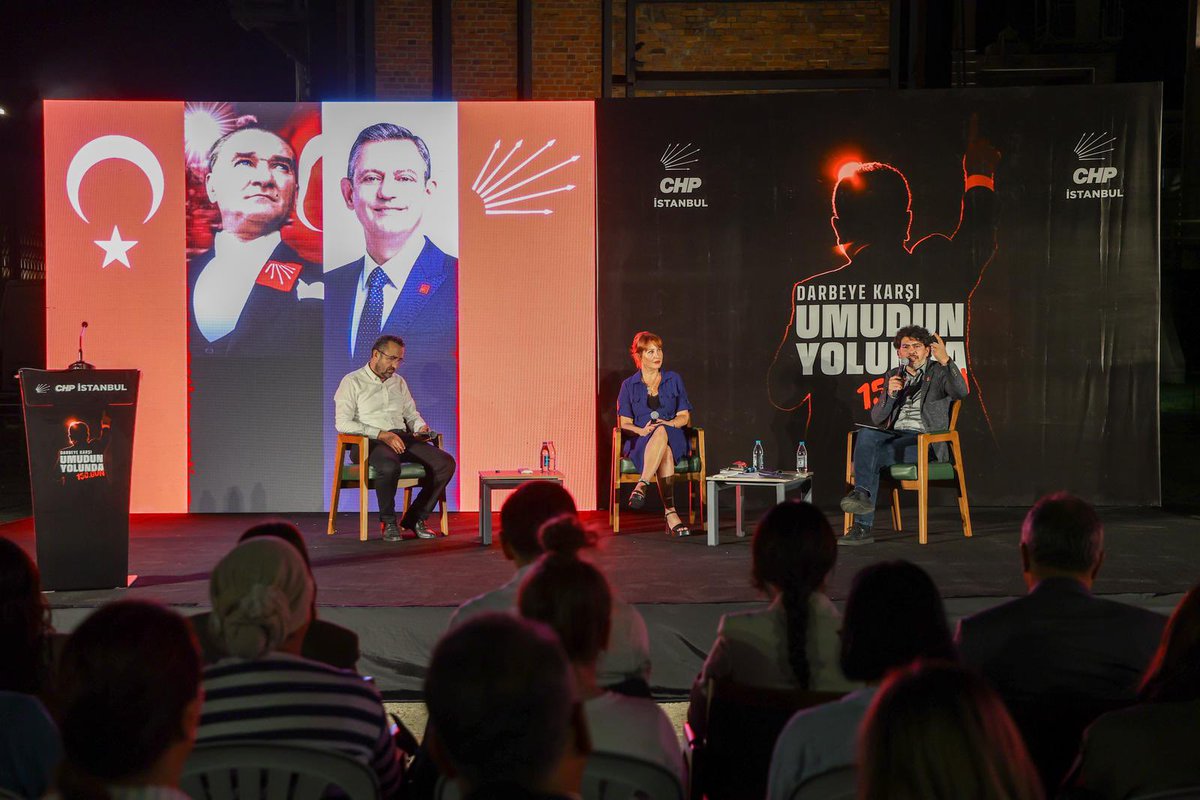 Cumhurbaşkanı Adayımız Sayın Ekrem İmamoğlu'nun haksız ve hukuksuz tutsaklığının 150. gününde, hürriyet ve adalet için bir araya geldik.

150 gündür aslında sadece bir kişi değil, milyonların oyu, umudu ve iradesi esir tutuluyor.

Bu ülkenin tarihine kara bir leke olarak geçen bu