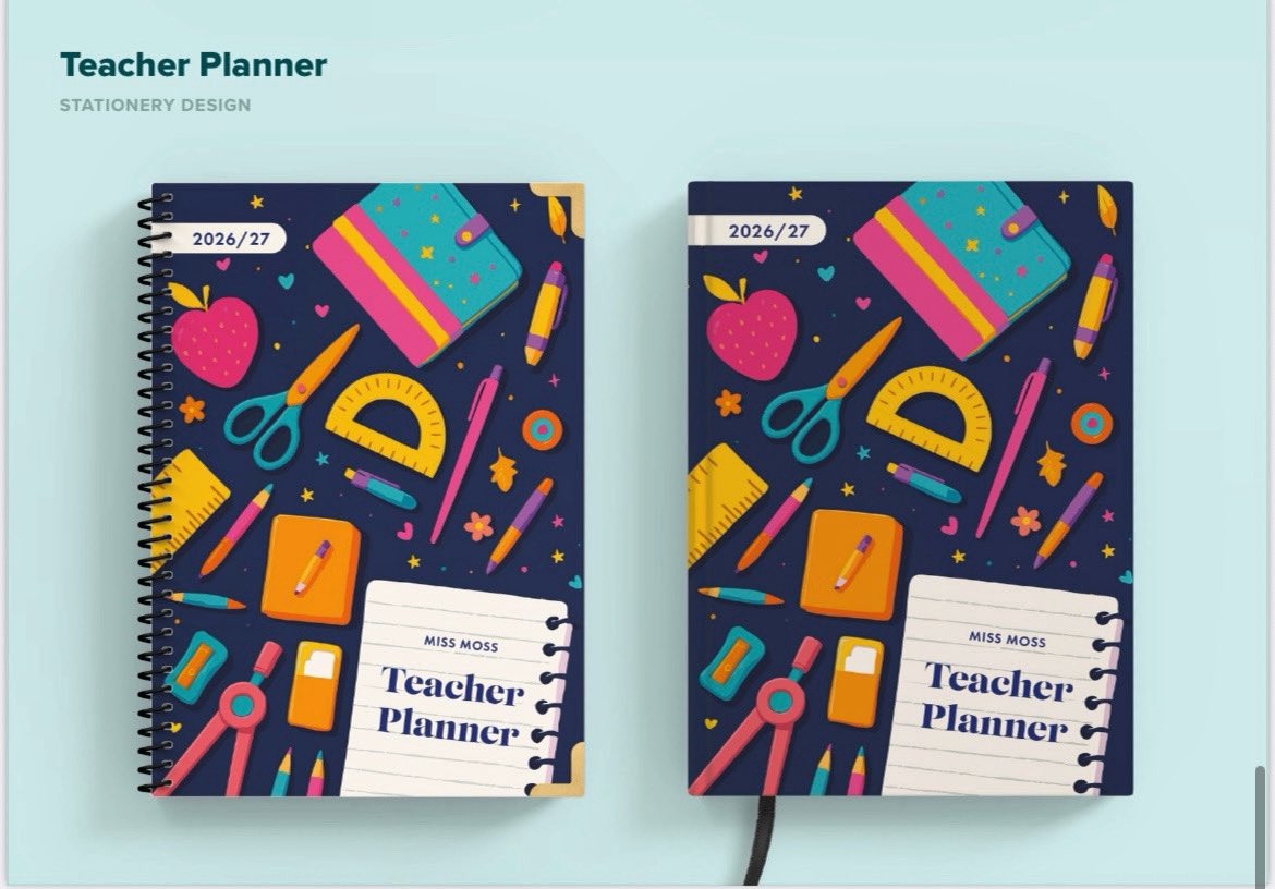 NAME THIS DESIGN - if we choose your suggestion you’ll WIN it! 

👩‍🏫

#TeacherPlanner #PlannerCoverReveal #TeacherLife #TeacherOrganization #TeacherStyle #PlannerAddict #BackToSchoolReady #ClassroomOrganization #TeacherInspiration #PlanWithMe #StationeryAddict