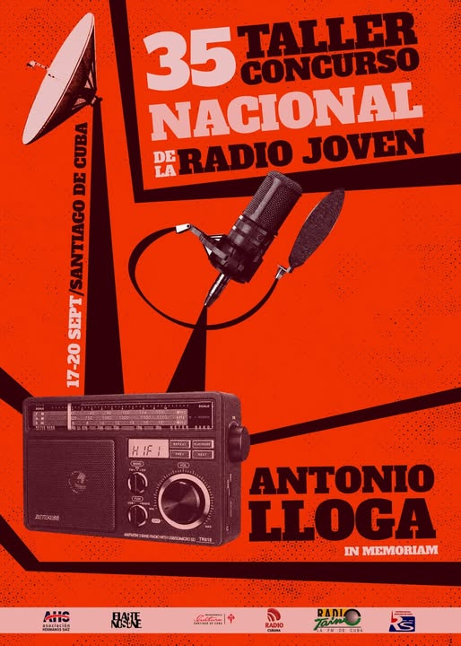 Amigos de la Cmkc (@lacmkc) on Twitter photo Del 17 al 20 de septiembre en Santiago de Cuba se desarrollara la Edición 35 del Taller y Concurso Nacional de la Radio Joven Antonio Lloga in memoriam.
#SantiagoDeCuba
<a href="/LaCmkc/">Amigos de la Cmkc</a> Del 17 al 20 de septiembre en Santiago de Cuba se desarrollara la Edición 35 del Taller y Concurso Nacional de la Radio Joven Antonio Lloga in memoriam.
#SantiagoDeCuba
<a href="/LaCmkc/">Amigos de la Cmkc</a>