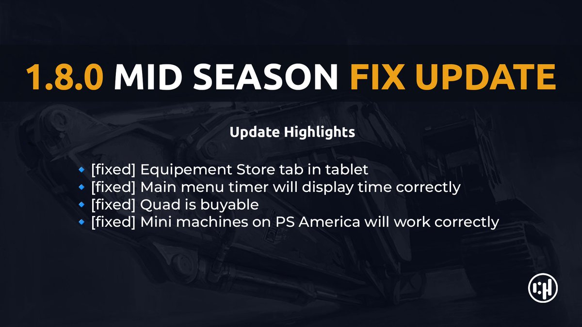 📣  Fix patch for 1.8.0 has just dropped on consoles!

Thank you for all the reports on the LB update. We fixed the most important issues to ensure smooth mining experience in the challenge!

Let's rise to the top together! 🥇