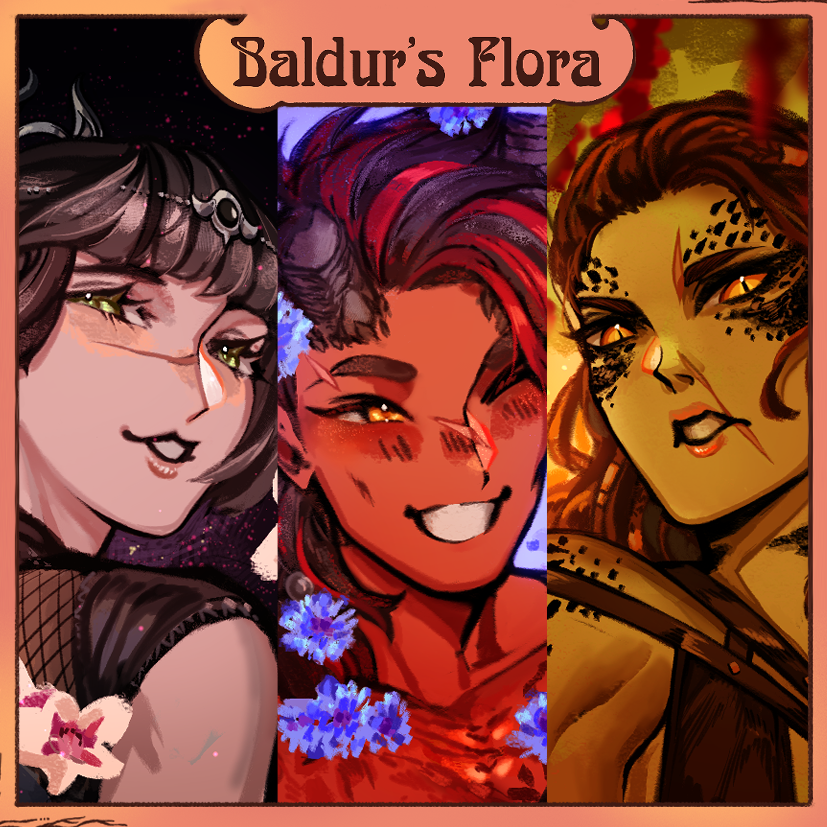 Ve15521661's tweet photo. I was invited to participate in a #bg3 floriography zine 🥰 Here's a preview of my pieces of the ladies !

Pre0rders open until the 31st August 👉 (see below or at @bg3flowerzine ) https://t.co/kPmpI3oSBM