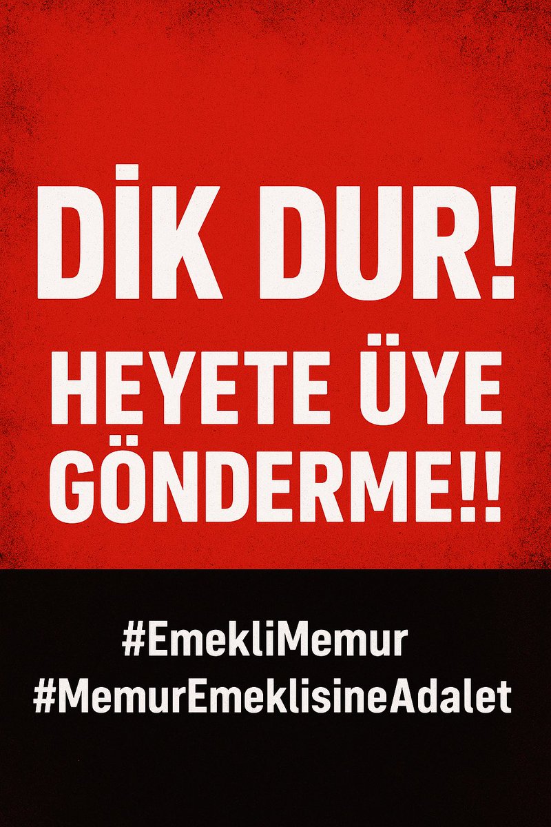 #EmekliMemur yasal hakkı olan ve Cumhurbaşkanının söz vermesine rağmen 375/40 KHK ile 28 aydır gasp edilen seyyanen zam sözünün yerine getirilmesini bekliyor... #MemurEmeklisineAdalet  <a href="/iletisim/">T.C. İletişim Başkanlığı</a> <a href="/Akparti/">AK Parti</a> <a href="/MHP_Bilgi/">MHP</a> <a href="/herkesicinCHP/">CHP 🇹🇷</a> <a href="/iyi_parti2025/">Son Kale İYİ Parti ☀️</a> <a href="/zaferpartisi/">Zafer Partisi</a>