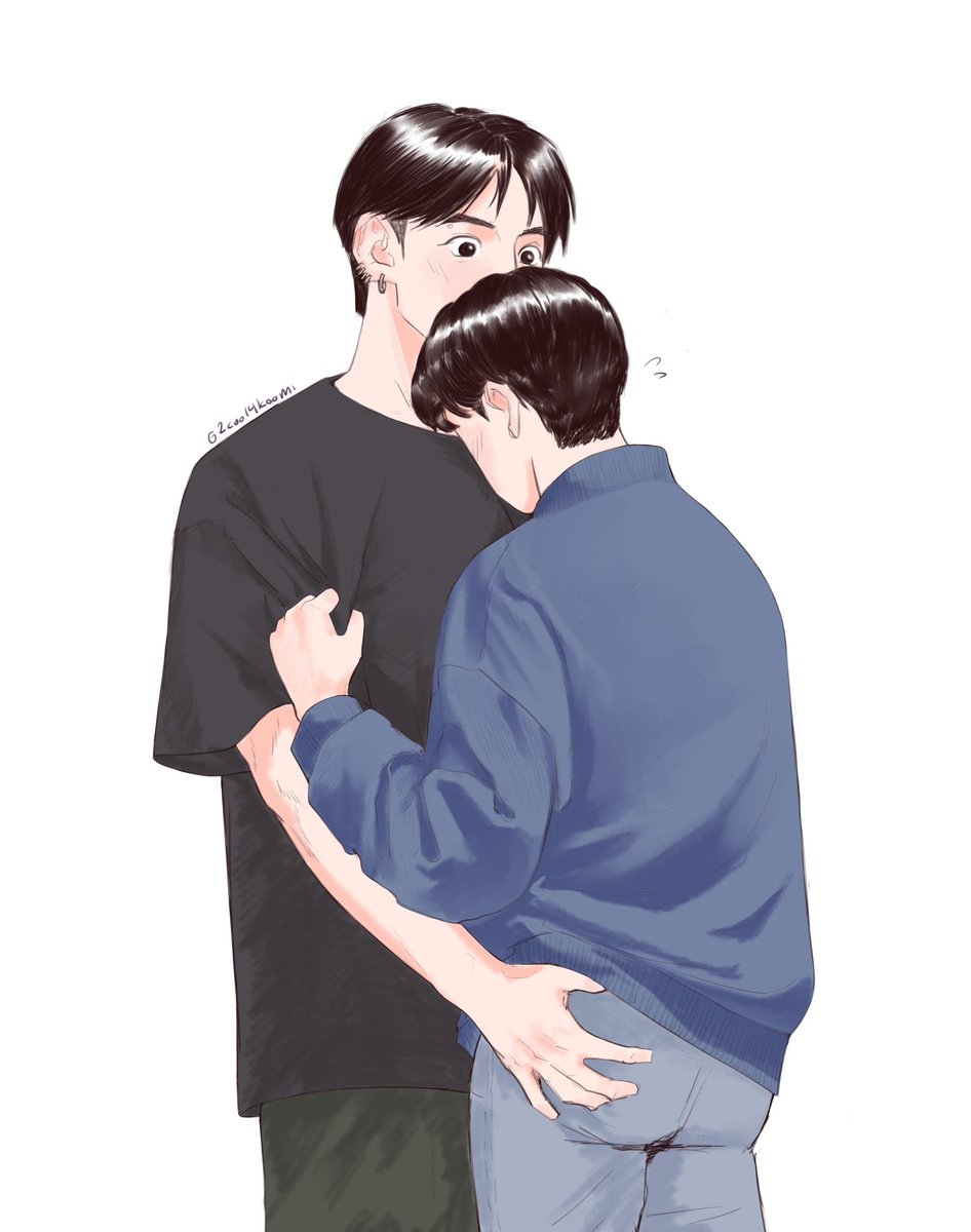 i had to draw them #kookmin #국민연성