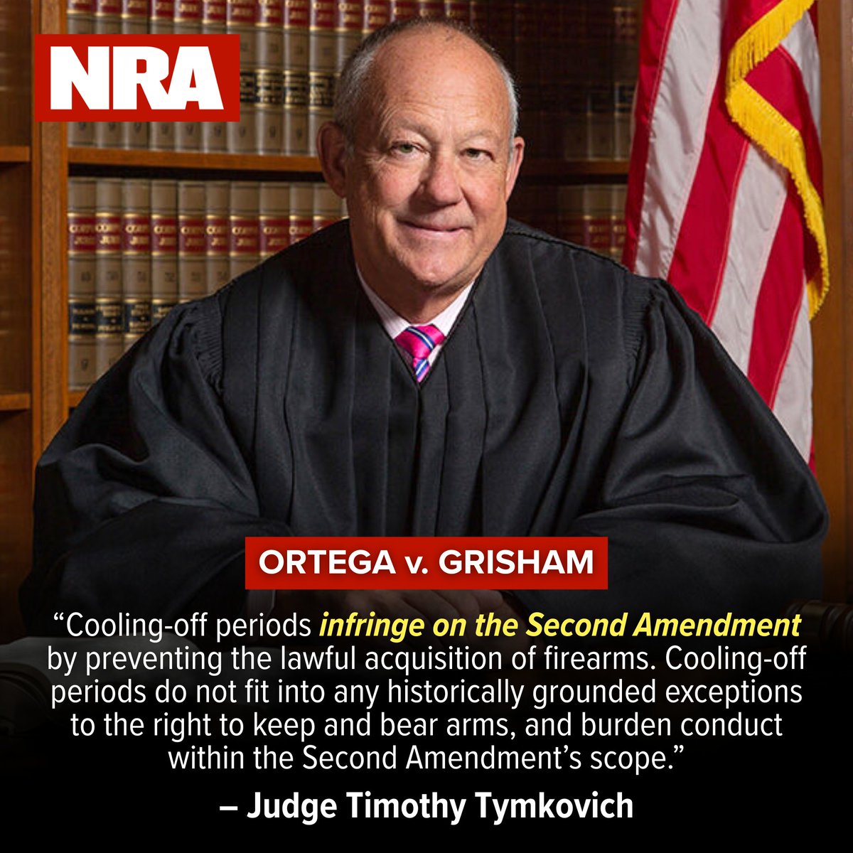 New Mexico’s seven-day "cooling-off" period for firearm purchases has been ruled unconstitutional by the Tenth Circuit Court of Appeals in NRA-backed Ortega v. Grisham. 🇺🇸 

Writing for the majority, Judge Timothy Tymkovich puts it plainly. 

➡️ ammoland.com/2025/08/10th-c…