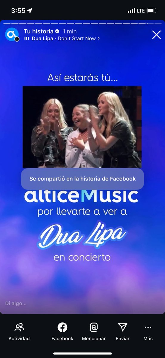 🎶✨ Vas a estar feliz cuando estés cantando “Dance The Night” en vivo junto a Dua Lipa en Miami. Participa en #AlticeMusic escuchando el playlist de Dua Lipa en el plan Diario🔥
#AlticeMusic #AlticeDO