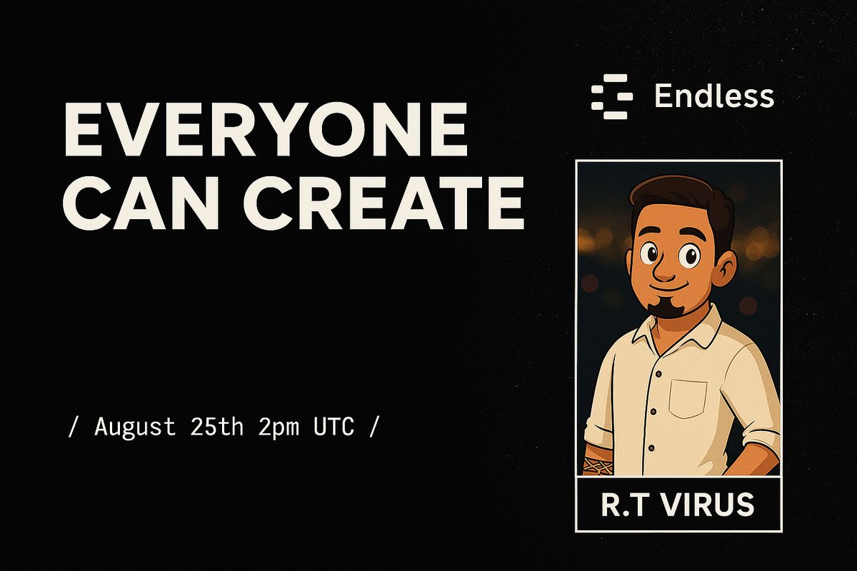virus94368's tweet image. ✨ Everyone can create. Endless is about unlocking creativity, empowering individuals, and showing that innovation has no limits. 🚀 #Endless #EveryoneCanCreate 
@EndlessProtocol @yosuadrian