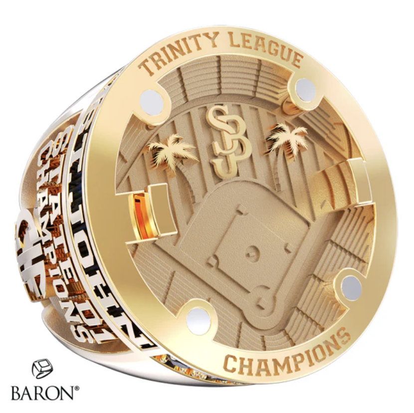 St John Bosco Baseball (@sjboscobaseball) on Twitter photo St John Bosco Baseball is proud to partner with <a href="/BaronRings/">Baron® Championship Rings</a> to commemorate our historic and unprecedented 2025 baseball season! The ring design captures the program’s three championships along with unique aspects of the Bosco Baseball program.
Top of Ring: Celebrates the St John Bosco Baseball is proud to partner with <a href="/BaronRings/">Baron® Championship Rings</a> to commemorate our historic and unprecedented 2025 baseball season! The ring design captures the program’s three championships along with unique aspects of the Bosco Baseball program.
Top of Ring: Celebrates the
