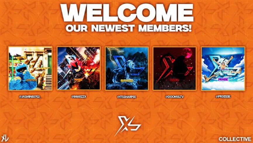 Welcome our new pick ups to The Collective! 💪🏾

<a href="/iMarzzx/">Marzz ﾒﾚ</a> 
<a href="/Jasmine0702_/">Jas ﾒﾚ</a> 
<a href="/Prxisse/">praise ﾒﾚ</a> 
<a href="/doomxltv/">doom ﾒﾚ</a> 
<a href="/itsSharpee/">Sharpe ﾒﾚ</a>