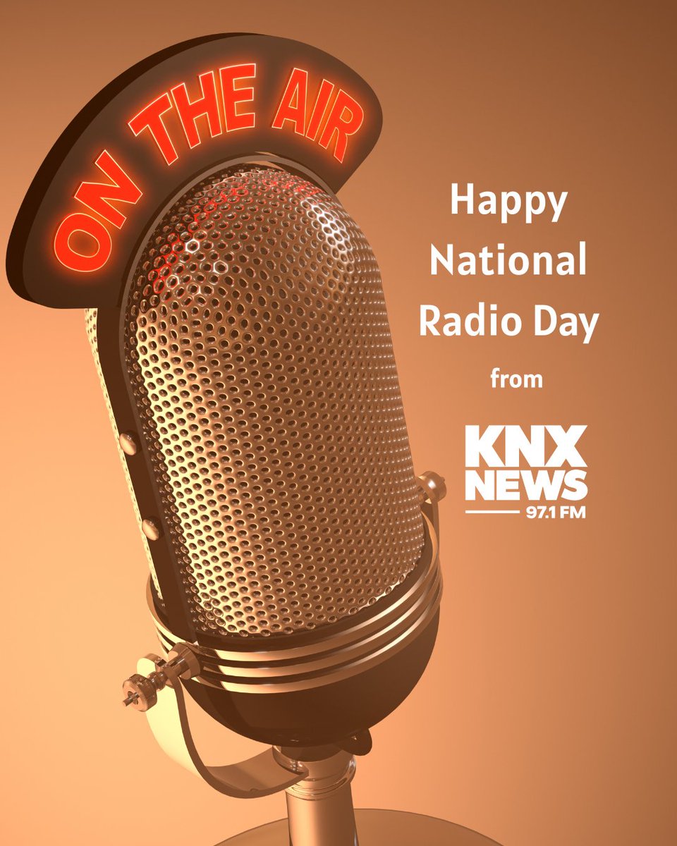 Happy National Radio Day from all of us at KNX News 97.1 FM! 

Photo: Getty Images