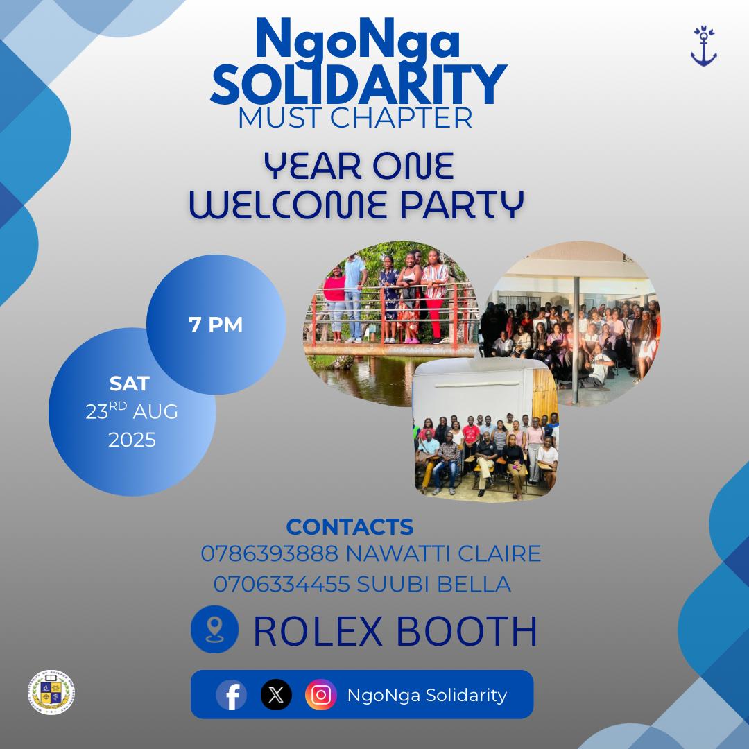 We are having a welcome party for our dear year ones who have joined our fraternity, a culture that goes way back🤩. Let's be there ✅ #ngongasolidarity
