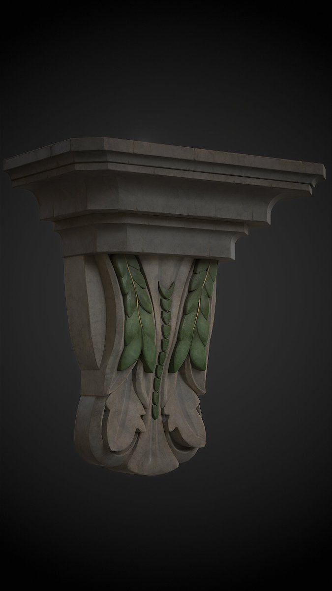 Not sure if I ever posted it here, but here's a new modular element for the project! This time, it's a Corbel for our Vaulted Ceilings 👀

The stream can be found over at twitch.tv/jamesward3d

Feedback is always welcomed 🙂

#gamedev #3dart #UnrealEngine #Blender #indiedev