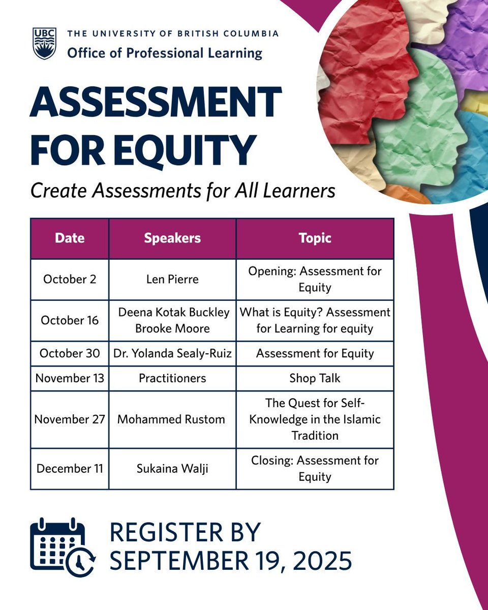 Examine the biases within Western-influenced assessment practices, and explore how these align or conflict with a range of diverse cultures and equity-deserving identities. Register by Sept 19 and gain insights from experts in the field: buff.ly/cmVOqhY