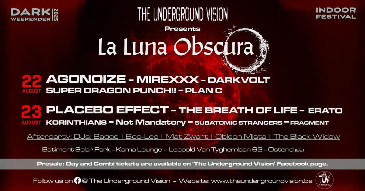 supadragonpunch's tweet photo. See you this Friday @ La Luna Obscura - Dark Weekender!! 🖤 https://t.co/7eRthZK6rC