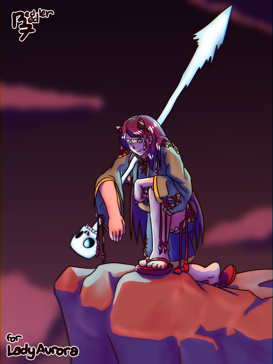 Looking Down Over Hell
Requested by Lady Aurora
Drawn during my June monthly art request stream
I've other art from this stream that I haven't finished yet. Hopefully this one wasn't too long a wait. (This is my first time drawing #ZanmuNippaku)
#東方Project #Touhou #日白残無