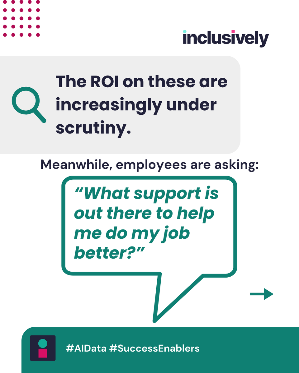 WorkInclusively's tweet image. Perks don’t equal performance.
Redirect spend to what employees actually need and see:
3–5% productivity gains

$2,250–$3,750 added value per employee

Up to $37.5M across 10,000 employees

#AIData #RetainByInclusively #SuccessEnablers #FutureOfWork #HRTech