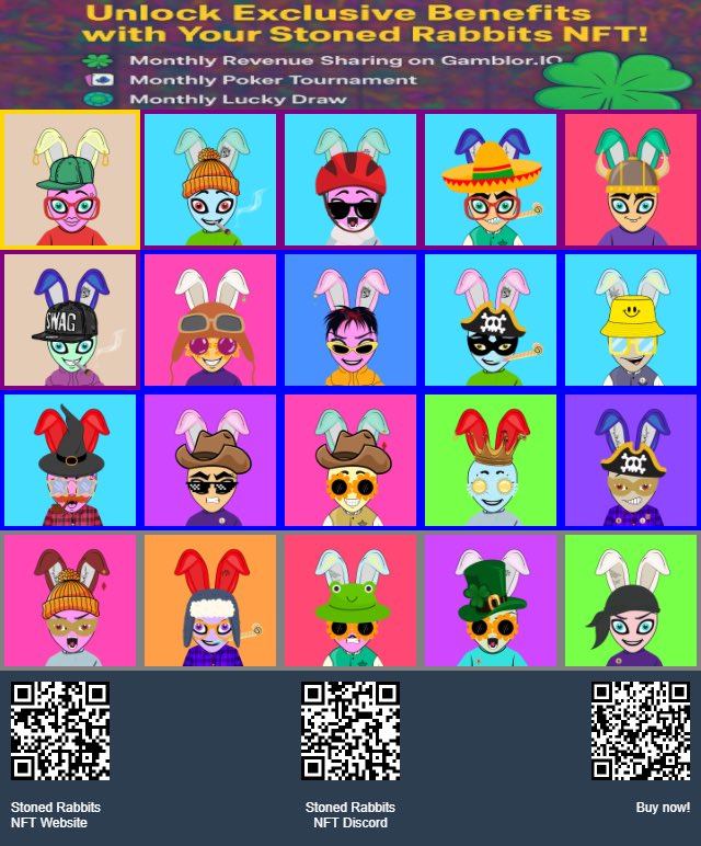 Check out my Stoned Rabbits NFT collection! #StonedRabbits <a href="/Stoned_Rabbits/">Stoned Rabbits NFT</a> #NFTs #PassiveIncome