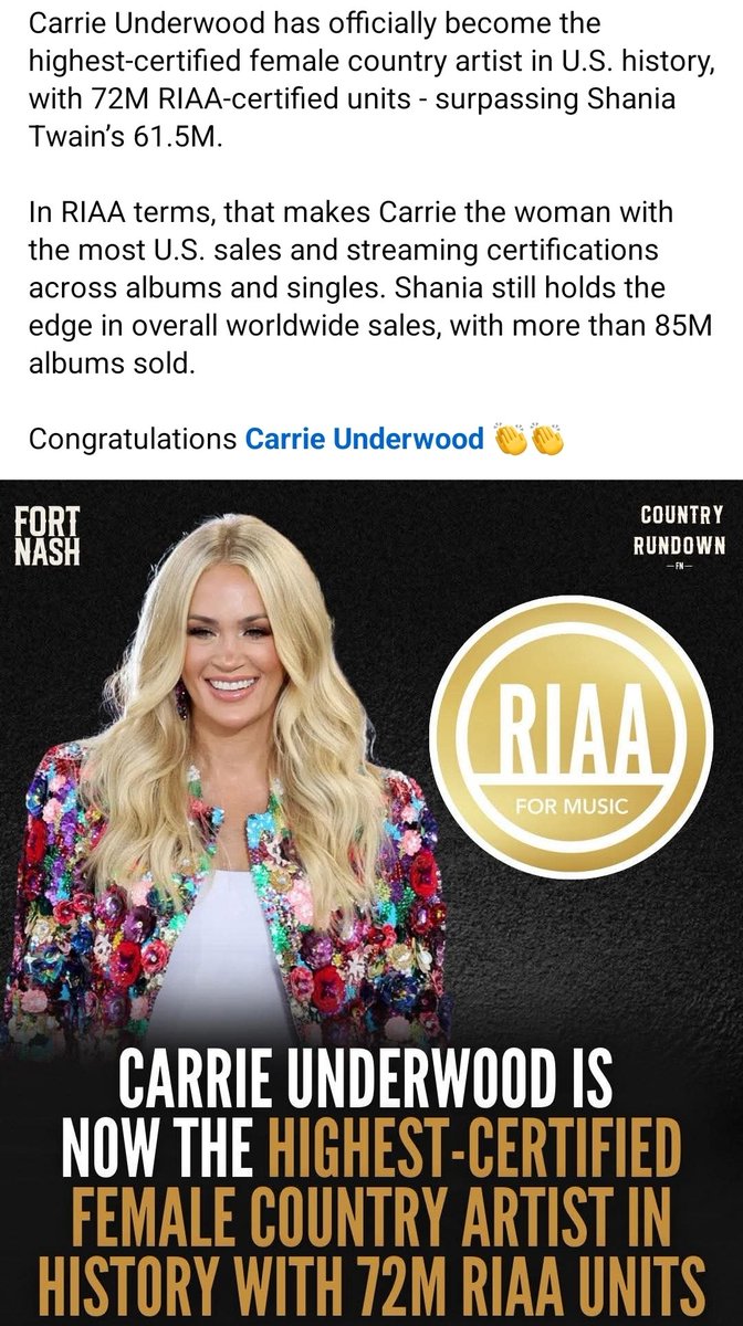Congratulations <a href="/carrieunderwood/">Carrie Underwood</a>