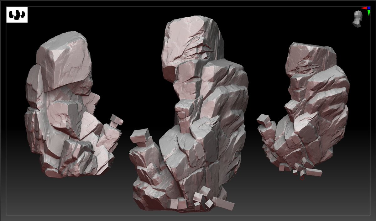 hamidi_mmd's tweet photo. Wip.practice 
I'll be glad to see your opinion or whatever you think.

#zbrush #3drock #sculpting #art #3dart #WIP https://t.co/wiRHCqcnGh