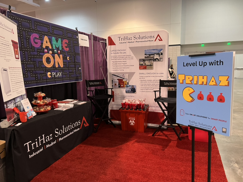 We’re ready to “Level Up” at the THCA/TNCAL annual convention &amp; trade show in Nashville! Come see us at booth 406. 
Especially if you love gift cards and macarons. 😉
#levelup2025 #medicalwaste🔺