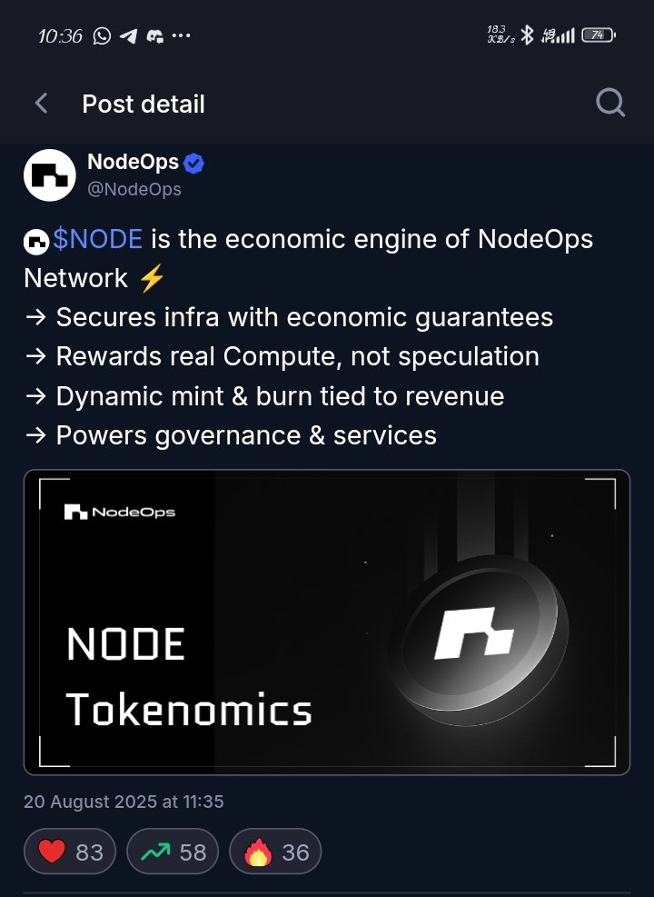 TFKDC10 (@tfk86522) on Twitter photo Not a meme. $NODE = infra + rewards + governance. This is web3 done right
<a href="/BuildOnNodeOps/">NodeOps Network</a> | #RealComputeRealValue Not a meme. $NODE = infra + rewards + governance. This is web3 done right
<a href="/BuildOnNodeOps/">NodeOps Network</a> | #RealComputeRealValue