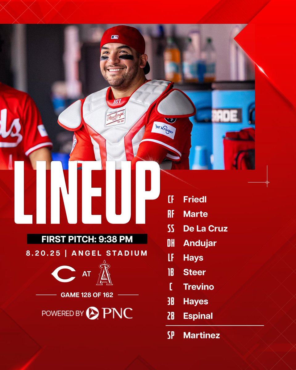 Reds's tweet photo. Let's have another night, folks. 

Powered by @PNCBank https://t.co/d1ulTe65XG