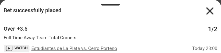 CornerScout's tweet photo. Tue' 🗓️

2300//E'diantes - Cerro P 🇦🇷

Hosts lead 1-0 from leg 1, have conceded 3,5,4,9,3 corners last five at home. Visitors Cerro 5,10,4,5,5,6,5 team corners last seven road games. Cerro should be pushing, it's a skinny price but should land. 

2U

@ 1/2 ⚠️ https://t.co/5q8g4ugwz1