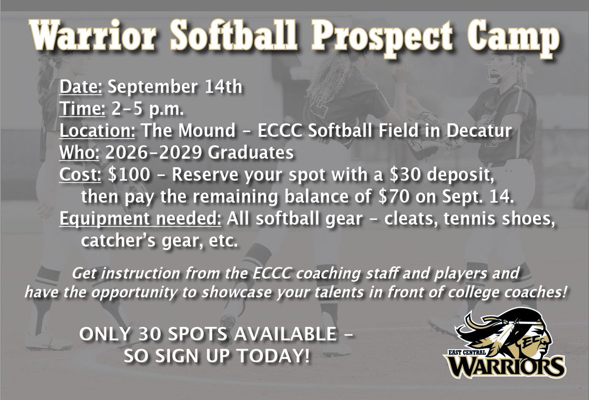 2025 Prospect Camp At The Mound!!