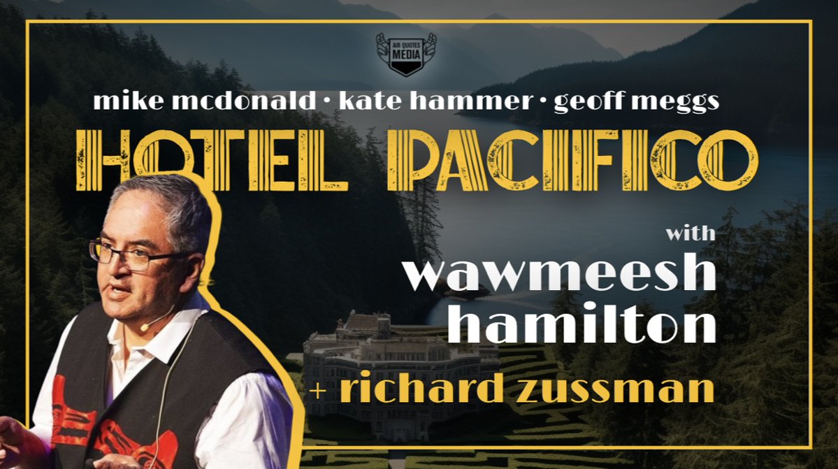 Hotel Pacifico Podcast (@hotelpacificobc) on Twitter photo 🆕 "Evolution of Indigenous Journalism" with Wawmeesh Hamilton + Richard Zussman.
Award-winning CBC Indigenous Affairs Reporter <a href="/Wawmeesh/">Wawmeesh Hamilton</a> joins Kate and Mike to talk about his career and his indirect path to journalism, those who inspired him along the way, the evolution of 🆕 "Evolution of Indigenous Journalism" with Wawmeesh Hamilton + Richard Zussman.
Award-winning CBC Indigenous Affairs Reporter <a href="/Wawmeesh/">Wawmeesh Hamilton</a> joins Kate and Mike to talk about his career and his indirect path to journalism, those who inspired him along the way, the evolution of