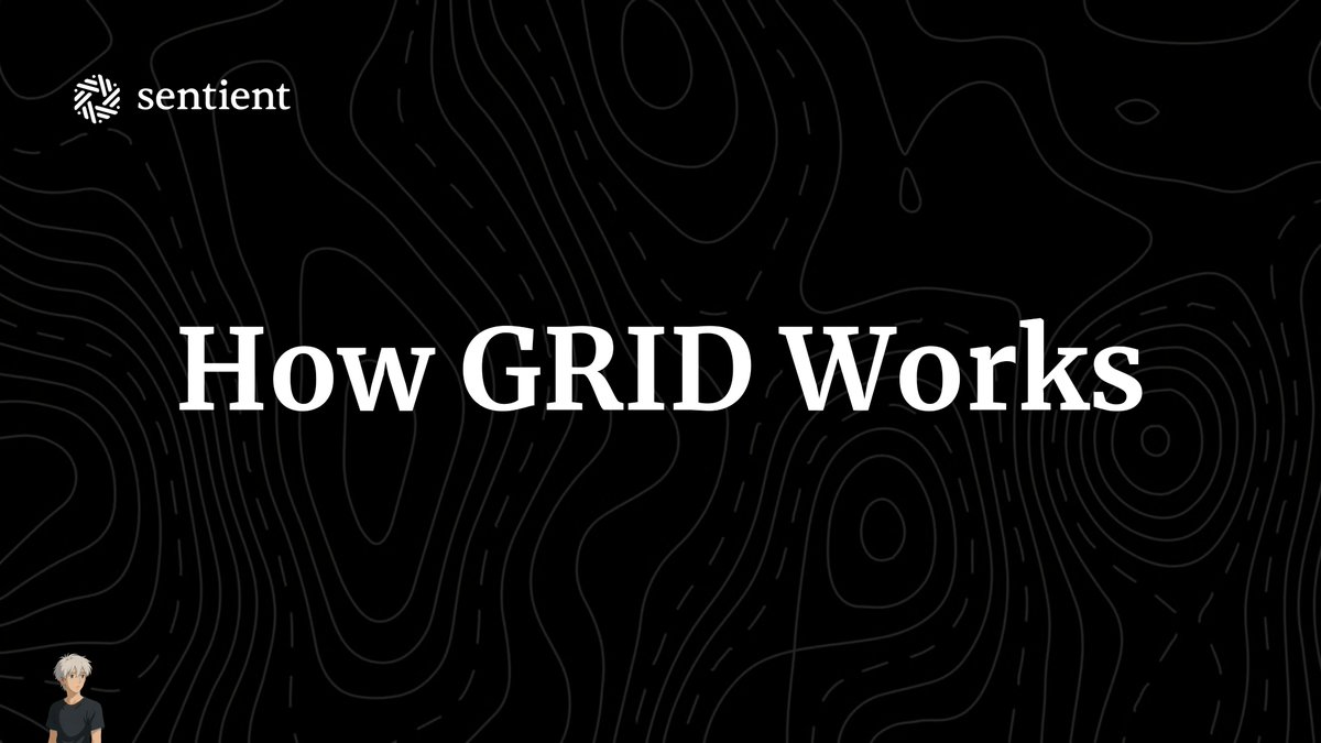 rtorty_'s tweet image. 1/5 How GRID Works

I tried to study #GRID, and I want to explain what it is and how GRID works in simple terms.

Most people imagine AGI as one huge, all-knowing model. 

@SentientAGI  takes a different approach: they believe AGI will come from a network of many specialized…