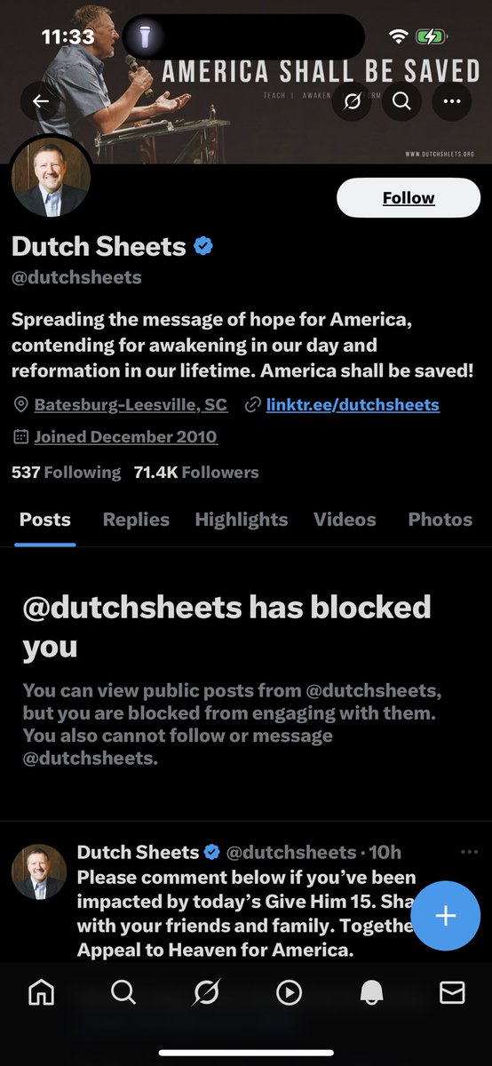 richardpmoore23's tweet photo. I guess #apostle @dutchsheets could not handle the #theological critique of his #unbiblical #blasphemy of our Lord’s #Sacrement of #HolyCommunion which he and #falseprophet @LouEngle call the “#GreatCommunionRevival” also propagated by @BethelRedding at their “Communion #Revival Night” so he blocked me. Here’s a playlist of my critique and pics below for the post that got me blocked 
“The Great Communion Revival” playlist 
https://t.co/Iui521XVxx
