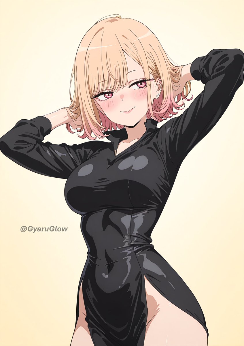 Marin cosplaying as Tatsumaki 🥰