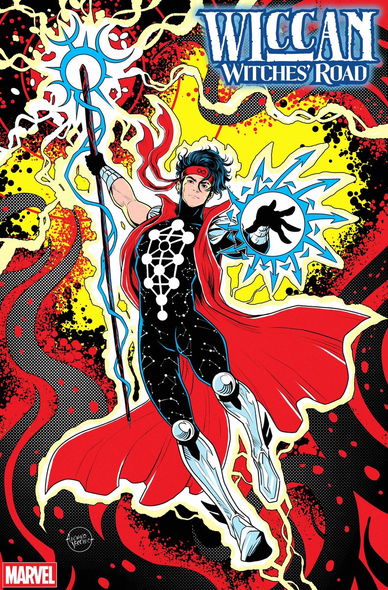 POCculture's tweet photo. Wiccan stars in his 1st ever solo series in WICCAN: WITCHES ROAD from Wyatt Kennedy &amp; Andy Pereira.

“A dark, macabre adventure awaits down the Witches’ Road that will reshape Wiccan—and the magical fabric of the Marvel Universe—forever”

Coming 12/3!

@MarvelComicsHQ https://t.co/IE63ZVDRSo