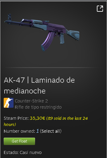squallrbg98's tweet photo. AK-47 | Midnight Laminate (Minimal Wear)  40$

ROLL AT 100 LIKES

REQUISITOS:

-Follow 
@squallrbg98

-RT
-Tag 1 amigo
-Like al video y coment 

https://t.co/og60kBIrog

#csgo #csgoesp #CSGOGiveaway #CSGO #csgogiveaways #CS2Giveaway #CS2 https://t.co/zRAejIdUPu