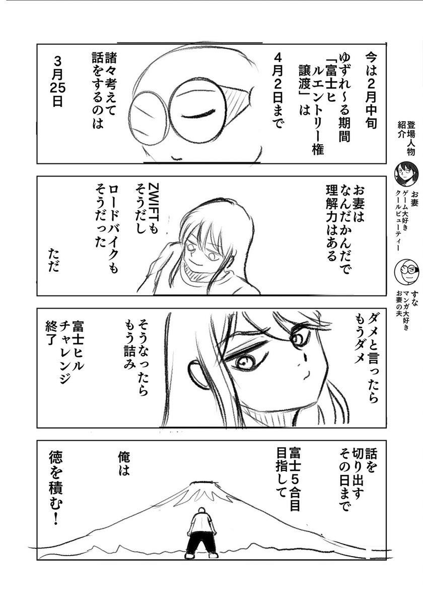 現在は初めての富士ヒルに挑戦した時の漫画を描いてる
100ページ以上の書き下ろしになる予定…お楽しみに🥹 