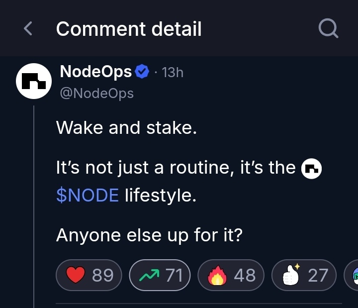 JustmeBlock's tweet photo. This is more than staking.
It’s more than uptime.
It’s a mindset.
When you run with $NODE, you’re not just deploying infrastructure—you’re part of a community redefining what it means to power the future of compute.
@BuildOnNodeOps
#NODELifestyle #DeployAndEnjoy https://t.co/IUbTs26c8u