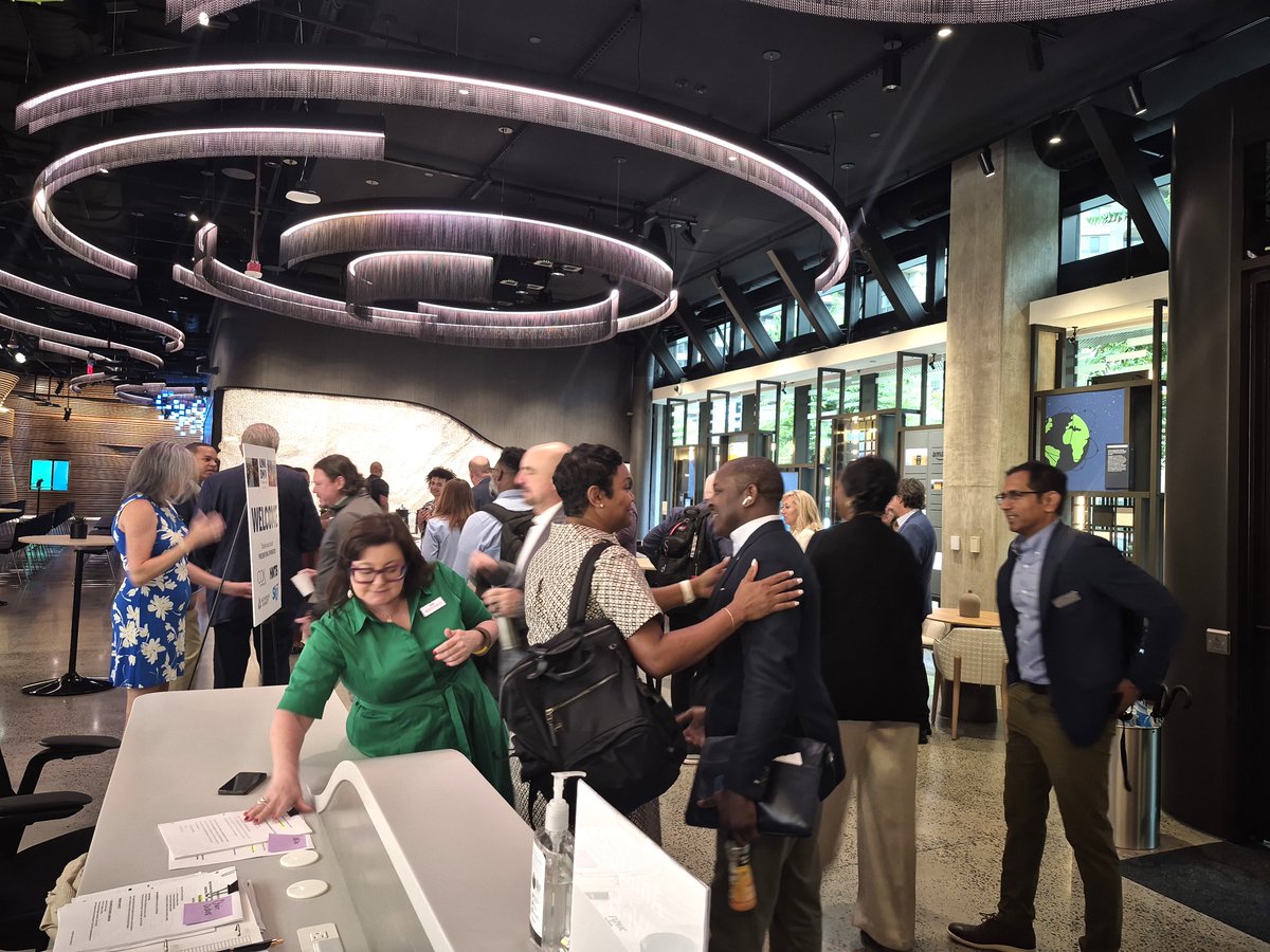 AtlantaRegional's tweet photo. The LINK trip to DMV kicked off with a visit to Amazon HQ2 for breakfast and a panel discussion on Amazon's community involvement, engagement, and workforce development around data centers and beyond.
#atlLINK #OneGreatRegion https://t.co/FllyCzSBdH