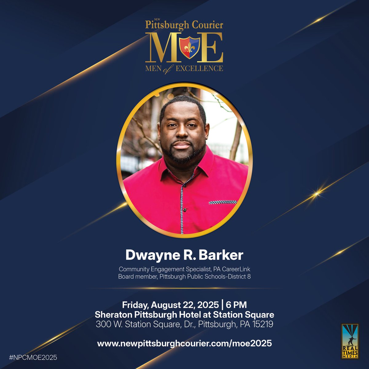 PPSnews's tweet photo. Congratulations to Pittsburgh Public Schools Board Member Dwayne R. Barker on being named one of the New Pittsburgh Courier’s 2025 Men of Excellence! #PPSProud #NPCMOE2025  #WeArePPS https://t.co/cnZhvcV1pD