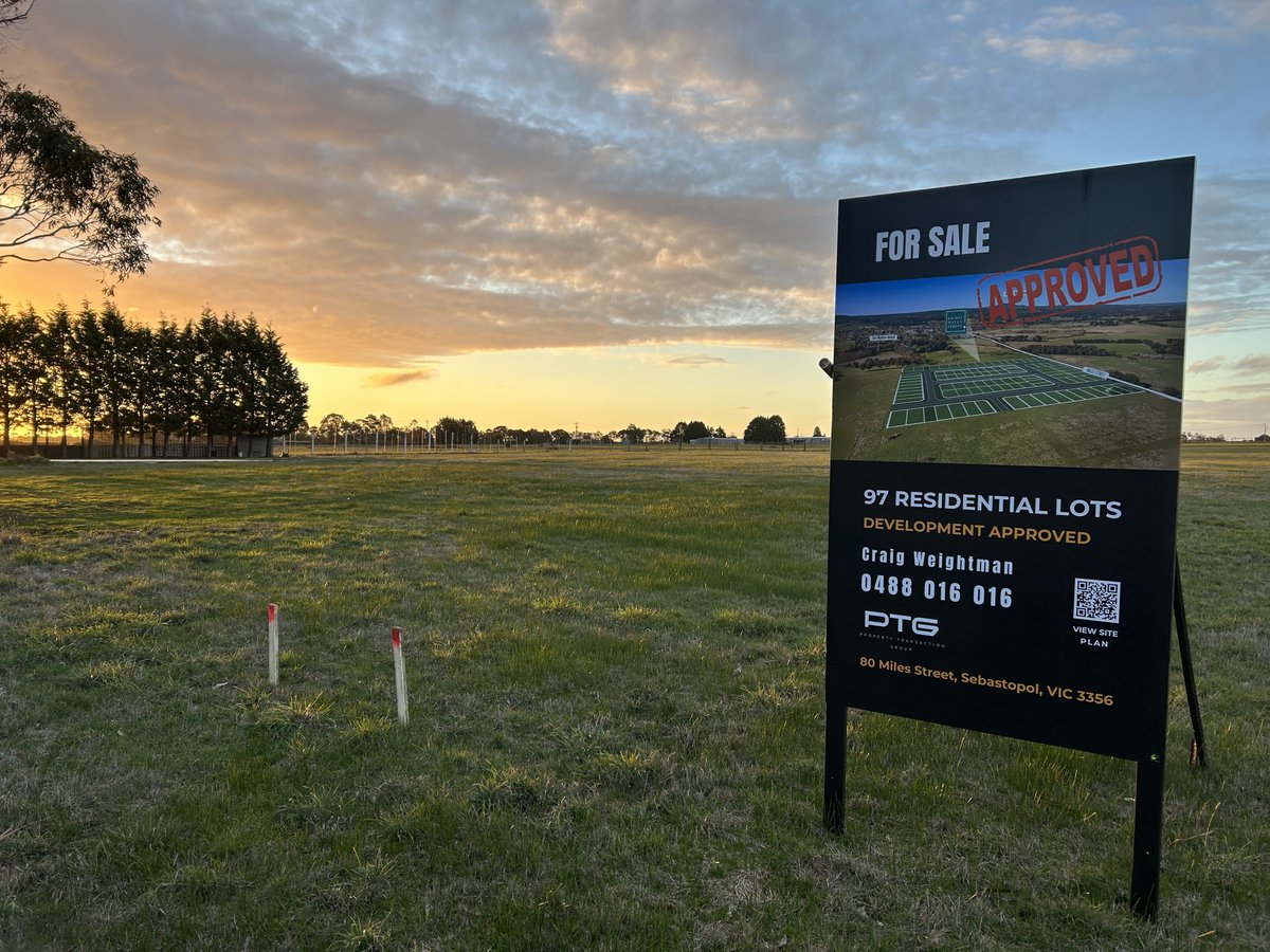 EOI Closing Soon – Don’t Miss This One! 

80 Miles Street, Sebastopol a fully approved 97-lot development site within the Ballarat West PSP

#ballarat #Victoria #landbanking #Development #landforsale #MYPTG #residentialdevelopment
