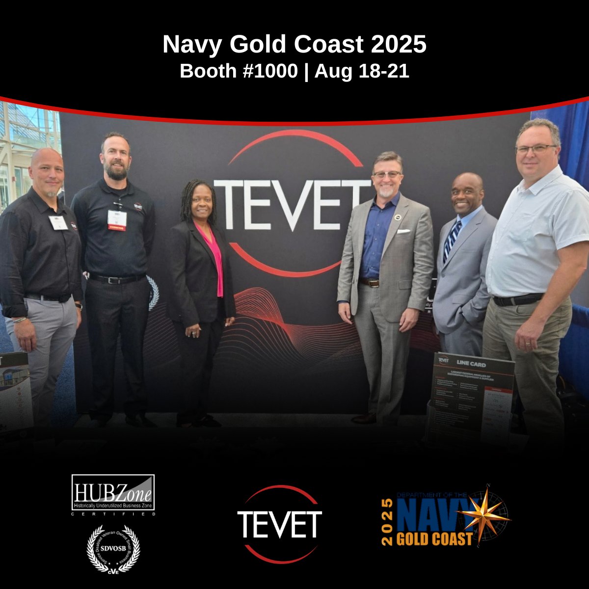 TEVETLLC's tweet photo. There is still time to catch the TEVET Team at this year's Navy Gold Coast! Use the link to book time with the team, or stop by Booth #1000.

Learn more and schedule time here: https://t.co/GQCnFtYtjg https://t.co/K0zEjN0j5Z