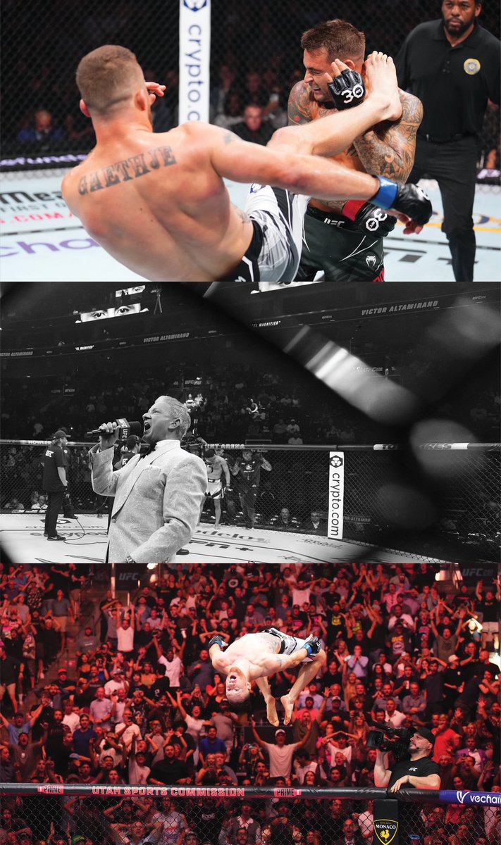 StateofSport's tweet photo. August 20, 2022: In one of UFC’s most iconic moments, Leon Edwards delivered the Kick Heard ‘Round the World. UFC 278, 291, and 301 earned Salt Lake the Head Shot City nickname, cementing its place as a regular stop on the calendar. #outofthevault

📸: UFC https://t.co/TBJVMebzfl