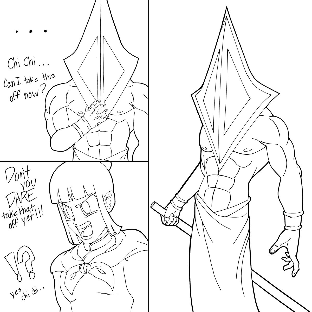 DBRewrite's tweet image. Chi chi living out a fantasy 😂😅 thought it was funny