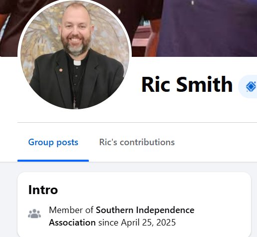SilentSamIAm's tweet image. 1/ PSA - Chaplain Ric Smith of Carolina Caring is part of the Southern Independence Association Fb group. SIA is a confederate group of racists from all over the US that organizes w/similar groups in NC.

Ric also has a history of posting racist content on Fb.

@carolinacaring