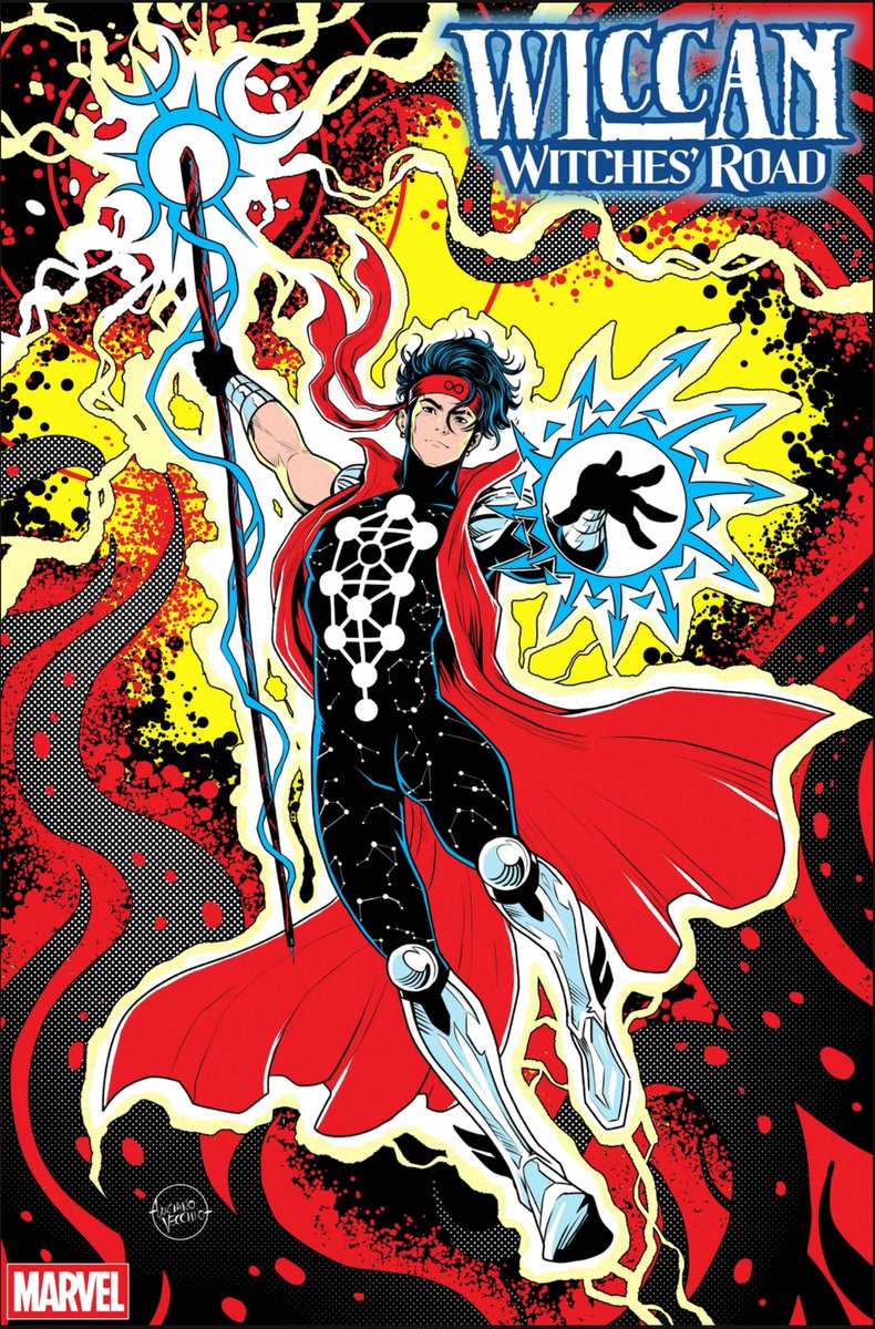 LucianoVecchio's tweet photo. My cover for WICCAN WITCHES’ROAD #1 is a fantasy design imagining what Billy could look like if he got a revamp in the 80’s https://t.co/8WmgLbTR9X