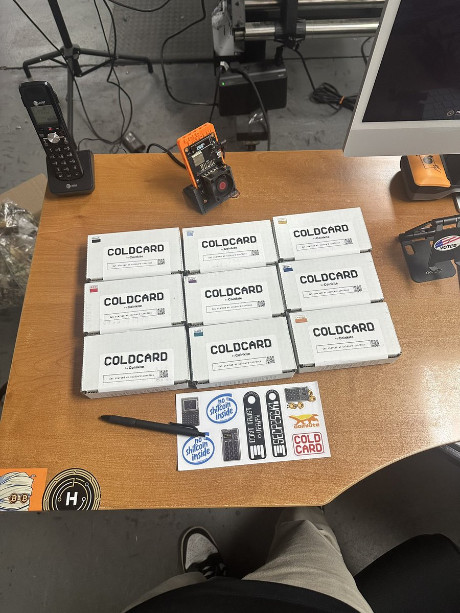 HighSocietyTs's tweet photo. Very impressed with @COLDCARDwallet. Ordered last Thursday and received my order today, 6 days from Canada nice. Time to setup our calculators ๐งก #Bitcoin #ColdCardQ https://t.co/dFKB8GqjoL