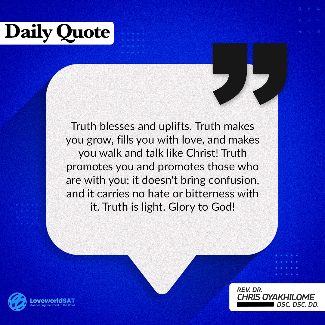 #DailyQuote #PrayWithPastorChris #LoveWorld
