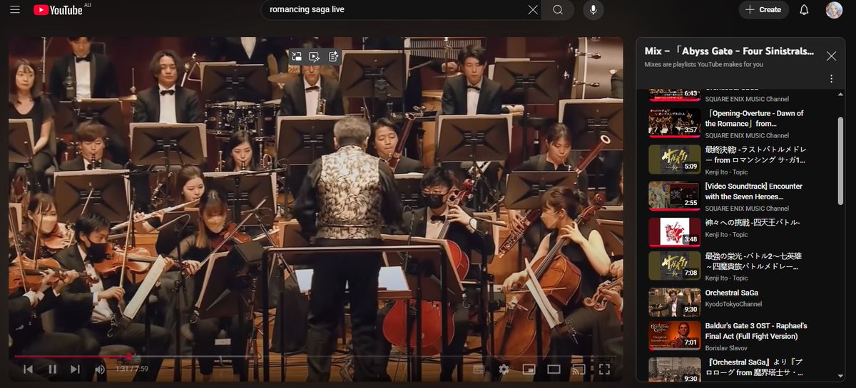 chiramu's tweet image. I find it strange that Rapheal&apos;s boss battle music is listed with Romancing SaGa for me😝. #BaldursGate3 #romancingsaga #OST #live