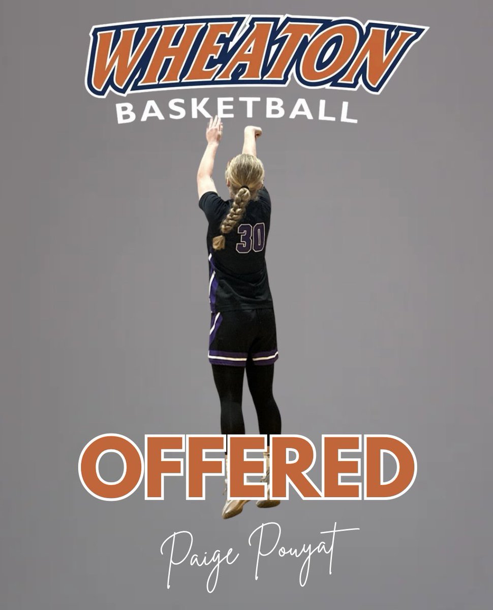 Excited to announce I have received an offer from Wheaton College! Go Thunder! 🦣