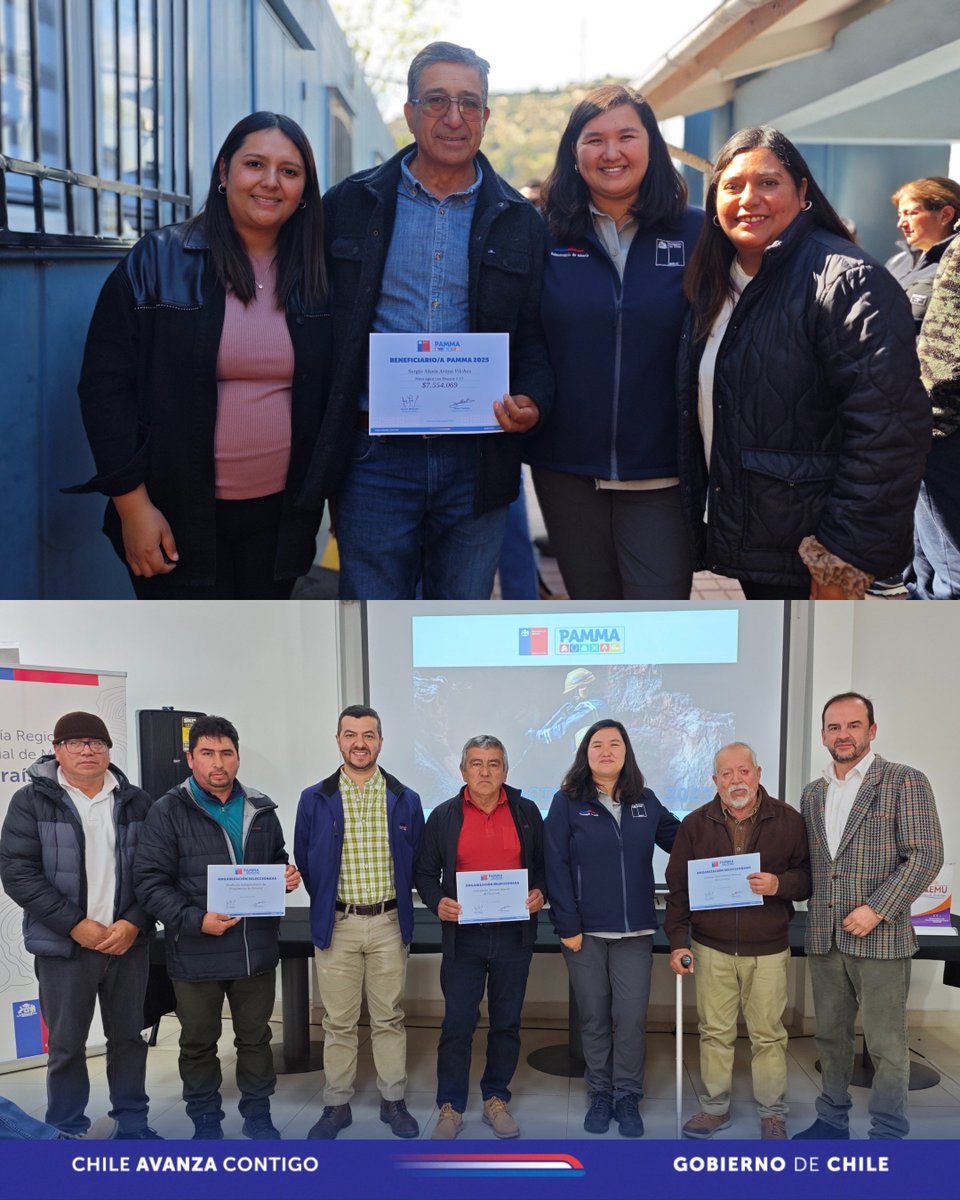 Ministerio de Minería de Chile (@minmineria_cl) on Twitter photo #MineríaEnRegiones | Pequeñas y pequeños mineros fueron protagonistas en la entrega de los recursos #PAMMA Equipa, Desarrolla y Asociativo 2025, realizada en <a href="/municatemu/">MuniCatemu</a>.
Con estos fondos, podrán acceder a equipamiento, capacitaciones y proyectos de gestión, fortaleciendo su #MineríaEnRegiones | Pequeñas y pequeños mineros fueron protagonistas en la entrega de los recursos #PAMMA Equipa, Desarrolla y Asociativo 2025, realizada en <a href="/municatemu/">MuniCatemu</a>.
Con estos fondos, podrán acceder a equipamiento, capacitaciones y proyectos de gestión, fortaleciendo su