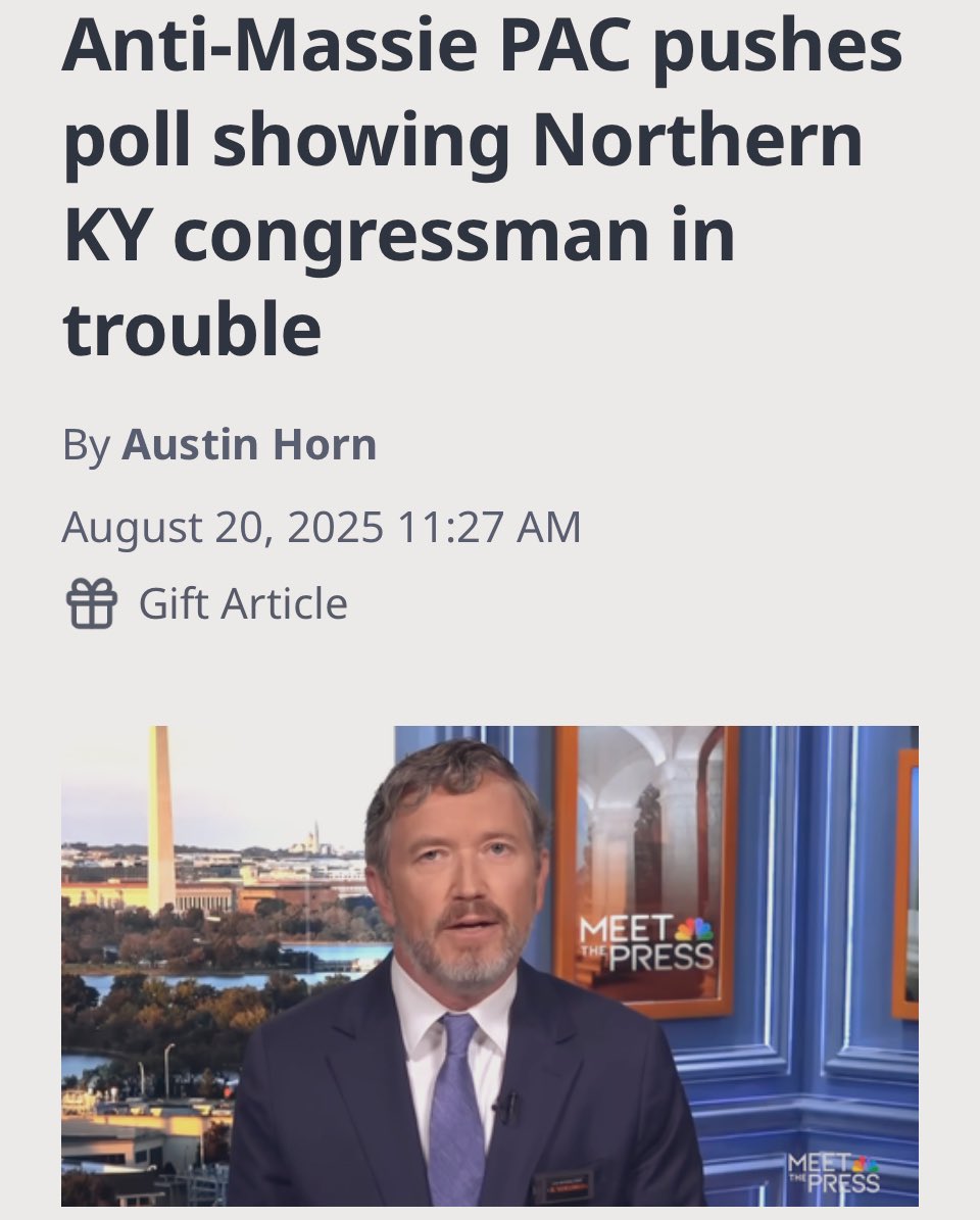 This is the third sketchy “internal” poll the swamp has pushed in the media to persuade a gullible candidate to run against me as their puppet. Reliable polls using live operators are expensive. Will you help me pay for a credible poll by donating here: secure.thomasmassie.com/donate