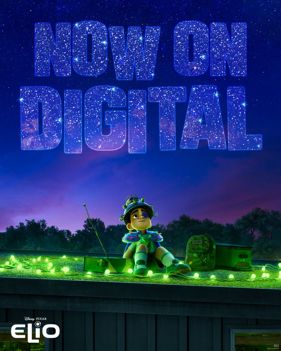 Pixar's tweet photo. Look to the stars...✨#Elio is NOW ON DIGITAL✨
Buy it today: https://t.co/5MvTFV7mdY https://t.co/qzUg1s0rZC
